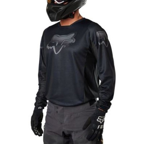 FOX MX 180 BLACKOUT JERSEY [BLK/BLK]
